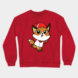 Baseball Fox Crewneck Sweatshirt